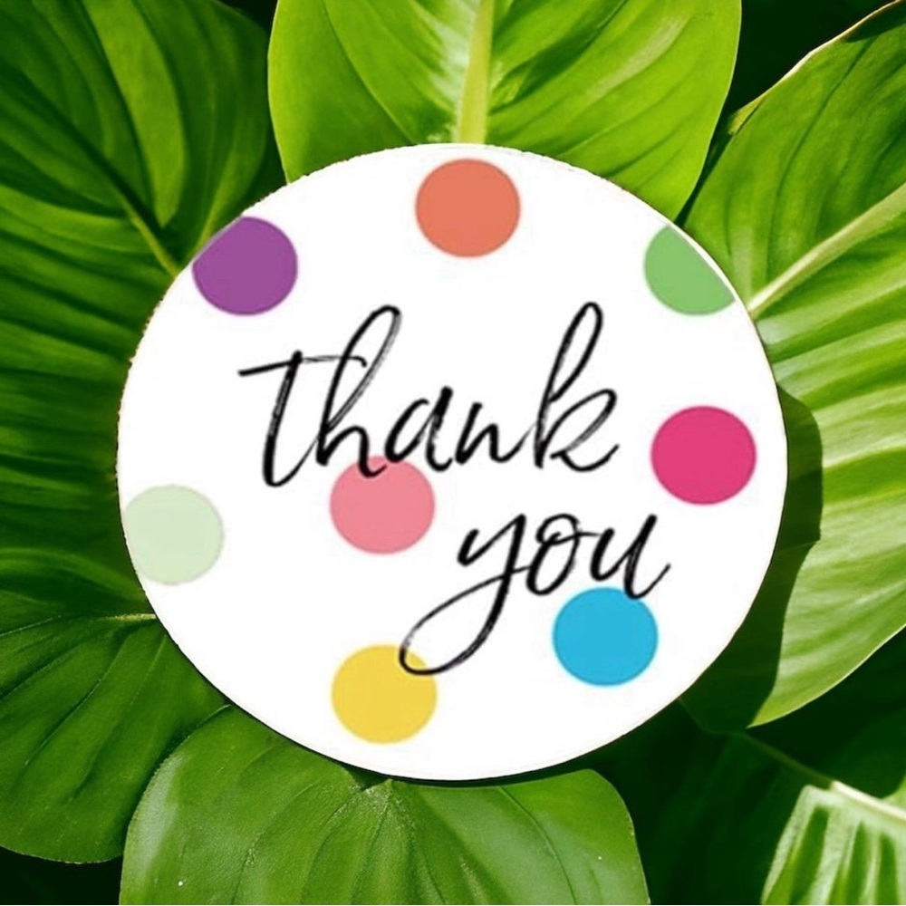 40 Thank You Stickers!